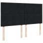 vidaXL Boxspringbett mit Matratze Schwarz 200x200 cm Samt vidaXL Boxspringbett mit Matratze Schwarz 200x200 cm Samt