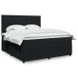 vidaXL Boxspringbett mit Matratze Schwarz 200x200 cm Samt vidaXL Boxspringbett mit Matratze Schwarz 200x200 cm Samt