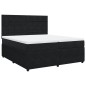 vidaXL Boxspringbett mit Matratze Schwarz 200x200 cm Samt vidaXL Boxspringbett mit Matratze Schwarz 200x200 cm Samt