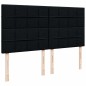 vidaXL Boxspringbett mit Matratze Schwarz 200x200 cm Samt vidaXL Boxspringbett mit Matratze Schwarz 200x200 cm Samt