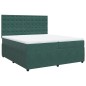 vidaXL Boxspringbett mit Matratze Dunkelgrün 200x200 cm Samt vidaXL Boxspringbett mit Matratze Dunkelgrün 200x200 cm Samt