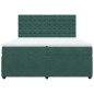 vidaXL Boxspringbett mit Matratze Dunkelgrün 200x200 cm Samt vidaXL Boxspringbett mit Matratze Dunkelgrün 200x200 cm Samt