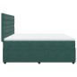 vidaXL Boxspringbett mit Matratze Dunkelgrün 200x200 cm Samt vidaXL Boxspringbett mit Matratze Dunkelgrün 200x200 cm Samt