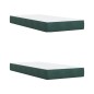 vidaXL Boxspringbett mit Matratze Dunkelgrün 200x200 cm Samt vidaXL Boxspringbett mit Matratze Dunkelgrün 200x200 cm Samt