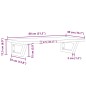vidaXL Waschbeckenregal Wandmontage Stahl und Massivholz Buche vidaXL Waschbeckenregal Wandmontage Stahl und Massivholz Buche