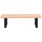 vidaXL Waschbeckenregal Wandmontage Stahl und Massivholz Buche vidaXL Waschbeckenregal Wandmontage Stahl und Massivholz Buche