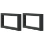 vidaXL Waschbeckenregal Wandmontage Stahl und Massivholz Buche vidaXL Waschbeckenregal Wandmontage Stahl und Massivholz Buche