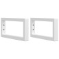 vidaXL Waschbeckenregal Wandmontage Stahl und Massivholz Buche vidaXL Waschbeckenregal Wandmontage Stahl und Massivholz Buche