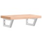 vidaXL Waschbeckenregal Wandmontage Stahl und Massivholz Buche vidaXL Waschbeckenregal Wandmontage Stahl und Massivholz Buche