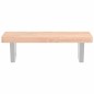 vidaXL Waschbeckenregal Wandmontage Stahl und Massivholz Buche vidaXL Waschbeckenregal Wandmontage Stahl und Massivholz Buche