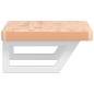 vidaXL Waschbeckenregal Wandmontage Stahl und Massivholz Buche vidaXL Waschbeckenregal Wandmontage Stahl und Massivholz Buche