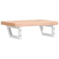 vidaXL Waschbeckenregal Wandmontage Stahl und Massivholz Buche vidaXL Waschbeckenregal Wandmontage Stahl und Massivholz Buche