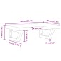 vidaXL Waschbeckenregal Wandmontage Stahl und Massivholz Buche vidaXL Waschbeckenregal Wandmontage Stahl und Massivholz Buche