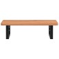 vidaXL Waschbeckenregal Wandmontage Stahl und Massivholz Buche vidaXL Waschbeckenregal Wandmontage Stahl und Massivholz Buche