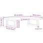 vidaXL Waschbeckenregal Wandmontage Stahl und Massivholz Buche vidaXL Waschbeckenregal Wandmontage Stahl und Massivholz Buche