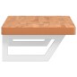 vidaXL Waschbeckenregal Wandmontage Stahl und Massivholz Buche vidaXL Waschbeckenregal Wandmontage Stahl und Massivholz Buche