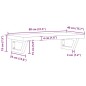vidaXL Waschbeckenregal Wandmontage Stahl und Massivholz Buche vidaXL Waschbeckenregal Wandmontage Stahl und Massivholz Buche