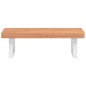 vidaXL Waschbeckenregal Wandmontage Stahl und Massivholz Buche vidaXL Waschbeckenregal Wandmontage Stahl und Massivholz Buche