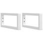 vidaXL Waschbeckenregal Wandmontage Stahl und Massivholz Buche vidaXL Waschbeckenregal Wandmontage Stahl und Massivholz Buche