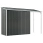 vidaXL Gartenhaus mit Schleppdach Anthrazit 277x110,5x181 cm Stahl vidaXL Gartenhaus mit Schleppdach Anthrazit 277x110,5x181 cm Stahl
