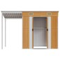 Gartenhaus mit Schleppdach Hellbraun 277x110,5x181 cm Stahl Gartenhaus mit Schleppdach Hellbraun 277x110,5x181 cm Stahl