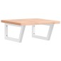 vidaXL Waschbeckenregal Wandmontage Stahl und Massivholz Buche vidaXL Waschbeckenregal Wandmontage Stahl und Massivholz Buche
