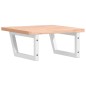 vidaXL Waschbeckenregal Wandmontage Stahl und Massivholz Buche vidaXL Waschbeckenregal Wandmontage Stahl und Massivholz Buche