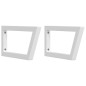vidaXL Waschbeckenregal Wandmontage Stahl und Massivholz Buche vidaXL Waschbeckenregal Wandmontage Stahl und Massivholz Buche