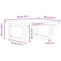vidaXL Waschbeckenregal Wandmontage Stahl und Massivholz Buche vidaXL Waschbeckenregal Wandmontage Stahl und Massivholz Buche
