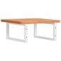 vidaXL Waschbeckenregal Wandmontage Stahl und Massivholz Buche vidaXL Waschbeckenregal Wandmontage Stahl und Massivholz Buche