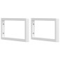 vidaXL Waschbeckenregal Wandmontage Stahl und Massivholz Buche vidaXL Waschbeckenregal Wandmontage Stahl und Massivholz Buche