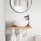 vidaXL Waschbeckenregal Wandmontage Stahl und Massivholz Buche vidaXL Waschbeckenregal Wandmontage Stahl und Massivholz Buche