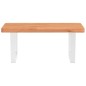 vidaXL Waschbeckenregal Wandmontage Stahl und Massivholz Buche vidaXL Waschbeckenregal Wandmontage Stahl und Massivholz Buche