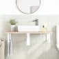 vidaXL Waschbeckenregal Wandmontage Stahl und Massivholz Buche vidaXL Waschbeckenregal Wandmontage Stahl und Massivholz Buche