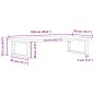 vidaXL Waschbeckenregal Wandmontage Stahl und Massivholz Buche vidaXL Waschbeckenregal Wandmontage Stahl und Massivholz Buche