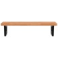 vidaXL Waschbeckenregal Wandmontage Stahl und Massivholz Buche vidaXL Waschbeckenregal Wandmontage Stahl und Massivholz Buche
