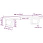 vidaXL Waschbeckenregal Wandmontage Stahl und Massivholz Buche vidaXL Waschbeckenregal Wandmontage Stahl und Massivholz Buche