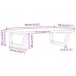 vidaXL Waschbeckenregal Wandmontage Stahl und Massivholz Buche vidaXL Waschbeckenregal Wandmontage Stahl und Massivholz Buche