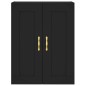 Wandschrank Schwarz 69,5x34x90 cm Holzwerkstoff Wandschrank Schwarz 69,5x34x90 cm Holzwerkstoff