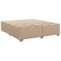 vidaXL Boxspringbett Matratze Cappuccino-Braun 200x200cm Kunstleder