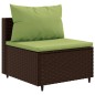 vidaXL 10-tlg. Garten-Lounge-Set mit Kissen Braun Poly Rattan vidaXL 10-tlg. Garten-Lounge-Set mit Kissen Braun Poly Rattan