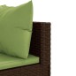 vidaXL 10-tlg. Garten-Lounge-Set mit Kissen Braun Poly Rattan vidaXL 10-tlg. Garten-Lounge-Set mit Kissen Braun Poly Rattan