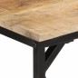 vidaXL Esstisch 110x55x75 cm Massives Raues Mangoholz vidaXL Esstisch 110x55x75 cm Massives Raues Mangoholz