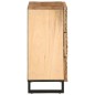 vidaXL Sideboard 60x34x75 cm Raues Massives Mangoholz vidaXL Sideboard 60x34x75 cm Raues Massives Mangoholz