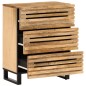 vidaXL Sideboard 60x34x75 cm Raues Massives Mangoholz vidaXL Sideboard 60x34x75 cm Raues Massives Mangoholz