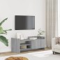 vidaXL TV-Schrank Grau Sonoma 100x35x40 cm Holzwerkstoff vidaXL TV-Schrank Grau Sonoma 100x35x40 cm Holzwerkstoff