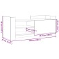 vidaXL TV-Schrank Grau Sonoma 100x35x40 cm Holzwerkstoff vidaXL TV-Schrank Grau Sonoma 100x35x40 cm Holzwerkstoff