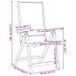 vidaXL Gartenstühle 4 Stk. Klappbar Massivholz Akazie und Textilene vidaXL Gartenstühle 4 Stk. Klappbar Massivholz Akazie und Textilene