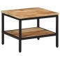vidaXL Couchtisch 45x45x35 cm Raues Massivholz Mango vidaXL Couchtisch 45x45x35 cm Raues Massivholz Mango