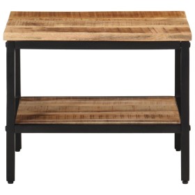 vidaXL Couchtisch 45x45x35 cm Raues Massivholz Mango
